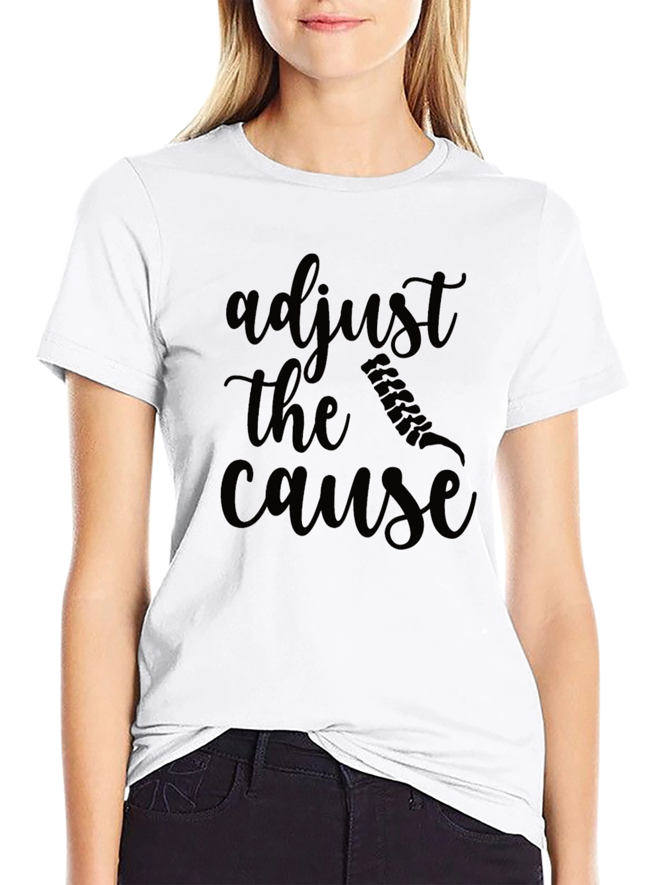 Adjust the Cause Black T-Shirt