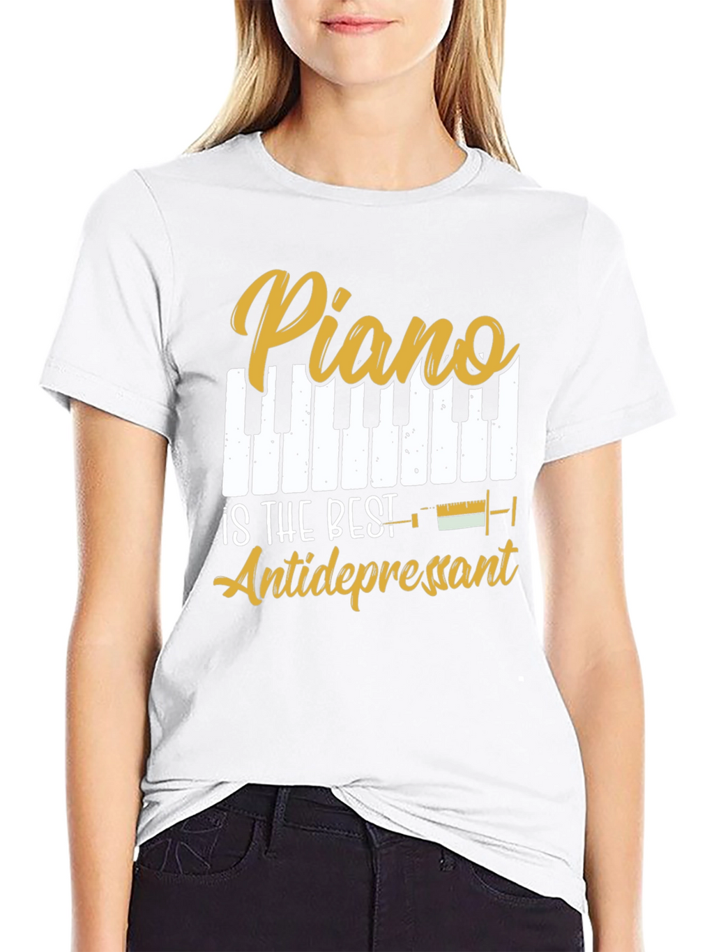 Piano is the Best Antidepressant Graphic Tee