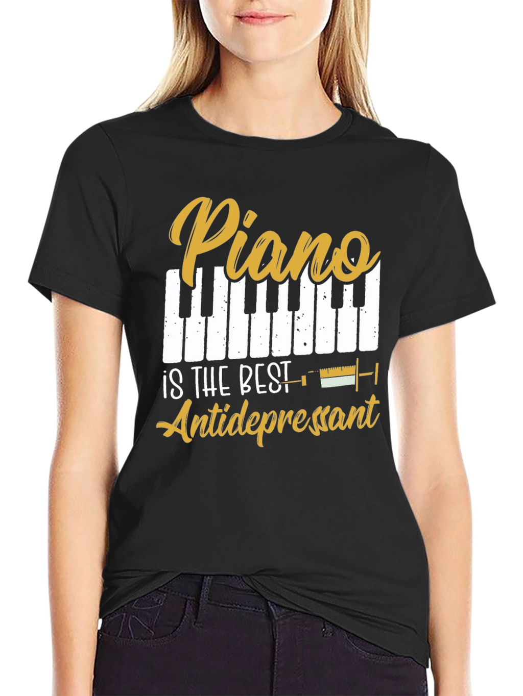 Piano is the Best Antidepressant Graphic Tee