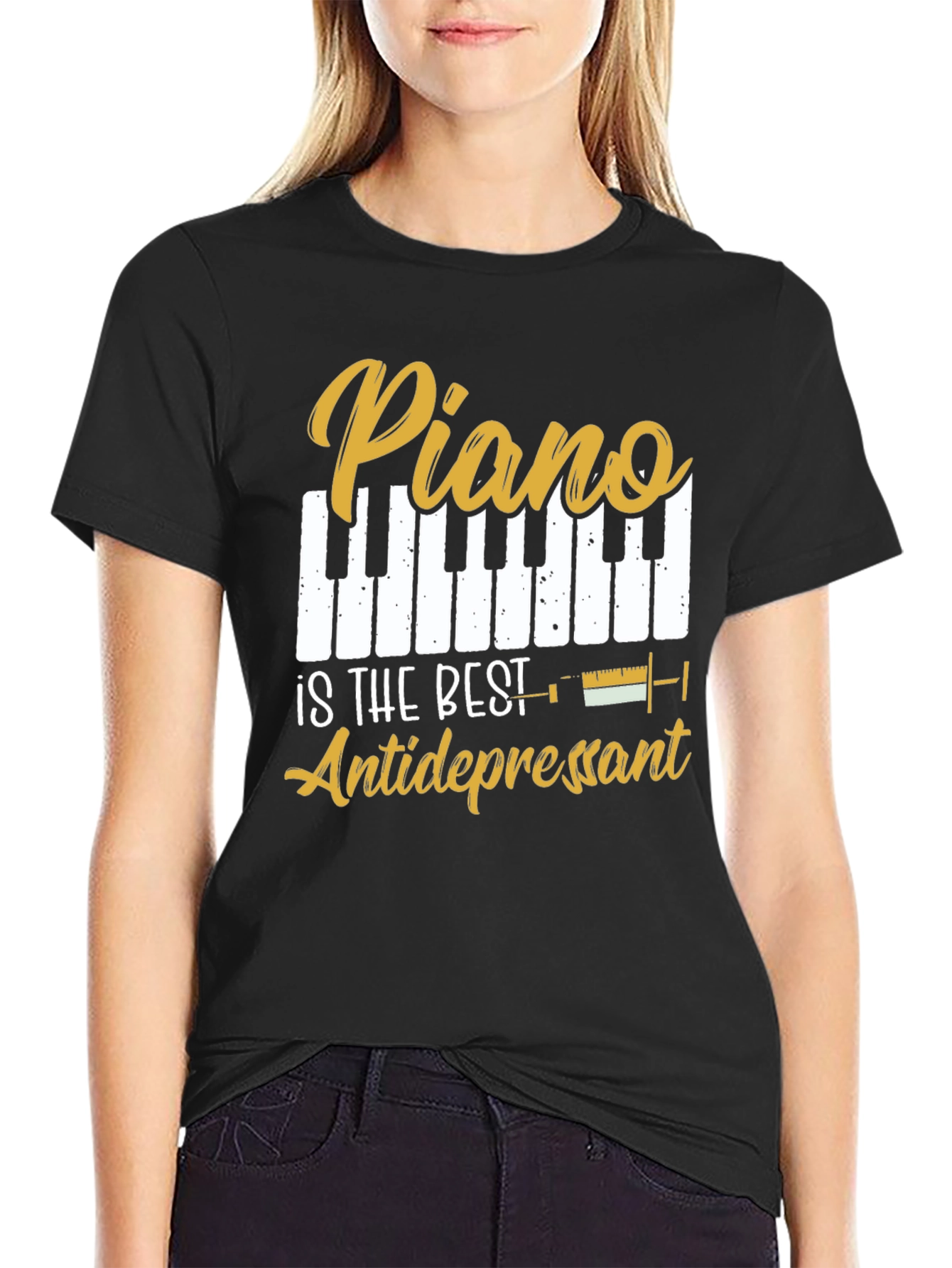 Piano is the Best Antidepressant Graphic Tee