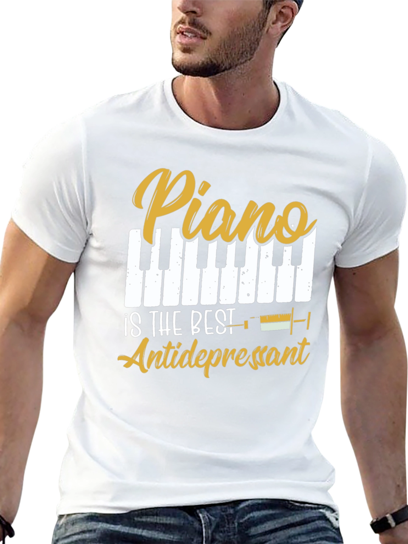 Piano is the Best Antidepressant Graphic Tee