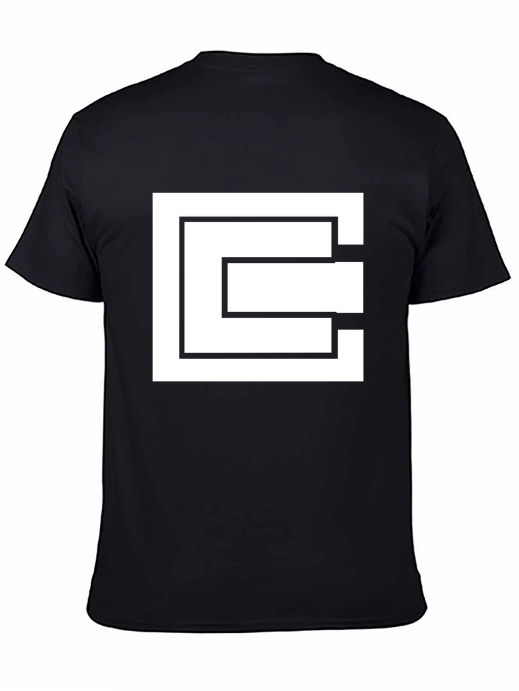 Geometric Square Black T-Shirt