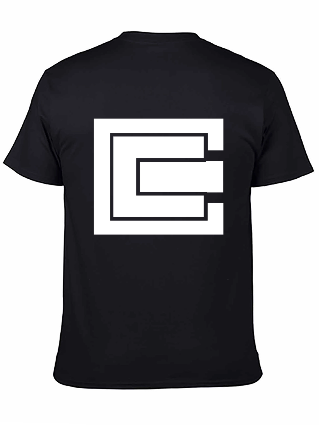 Geometric Square Black T-Shirt