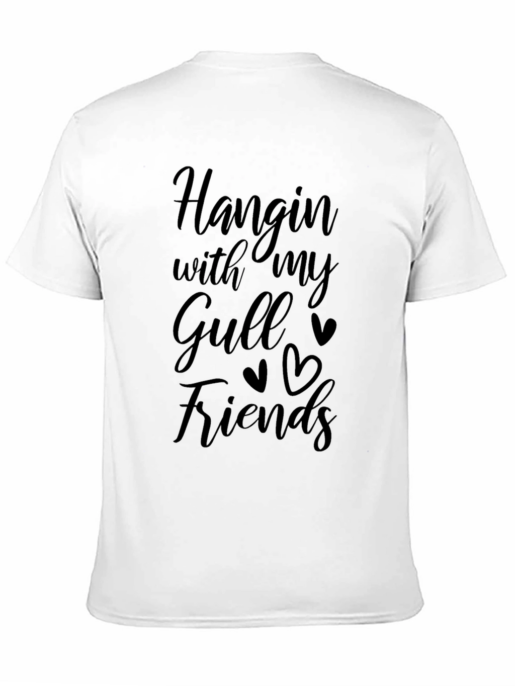 Hangin with my Gull Friends Black T-Shirt