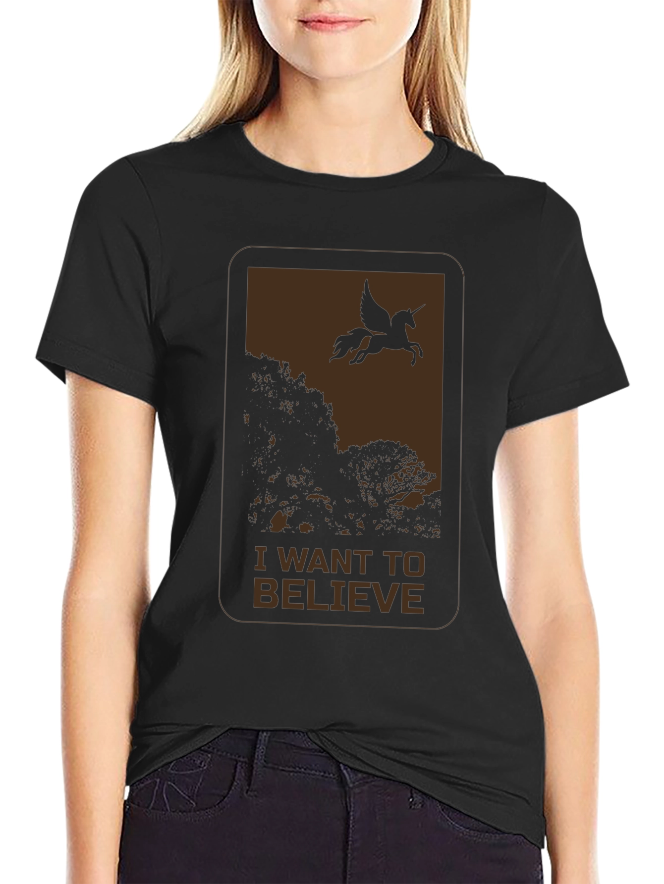 I Want to Believe Unicorn Graphic T-Shirt