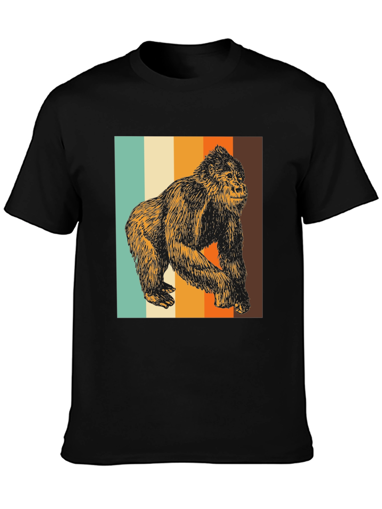 Retro Gorilla Graphic Tee - Cool Animal T-Shirt