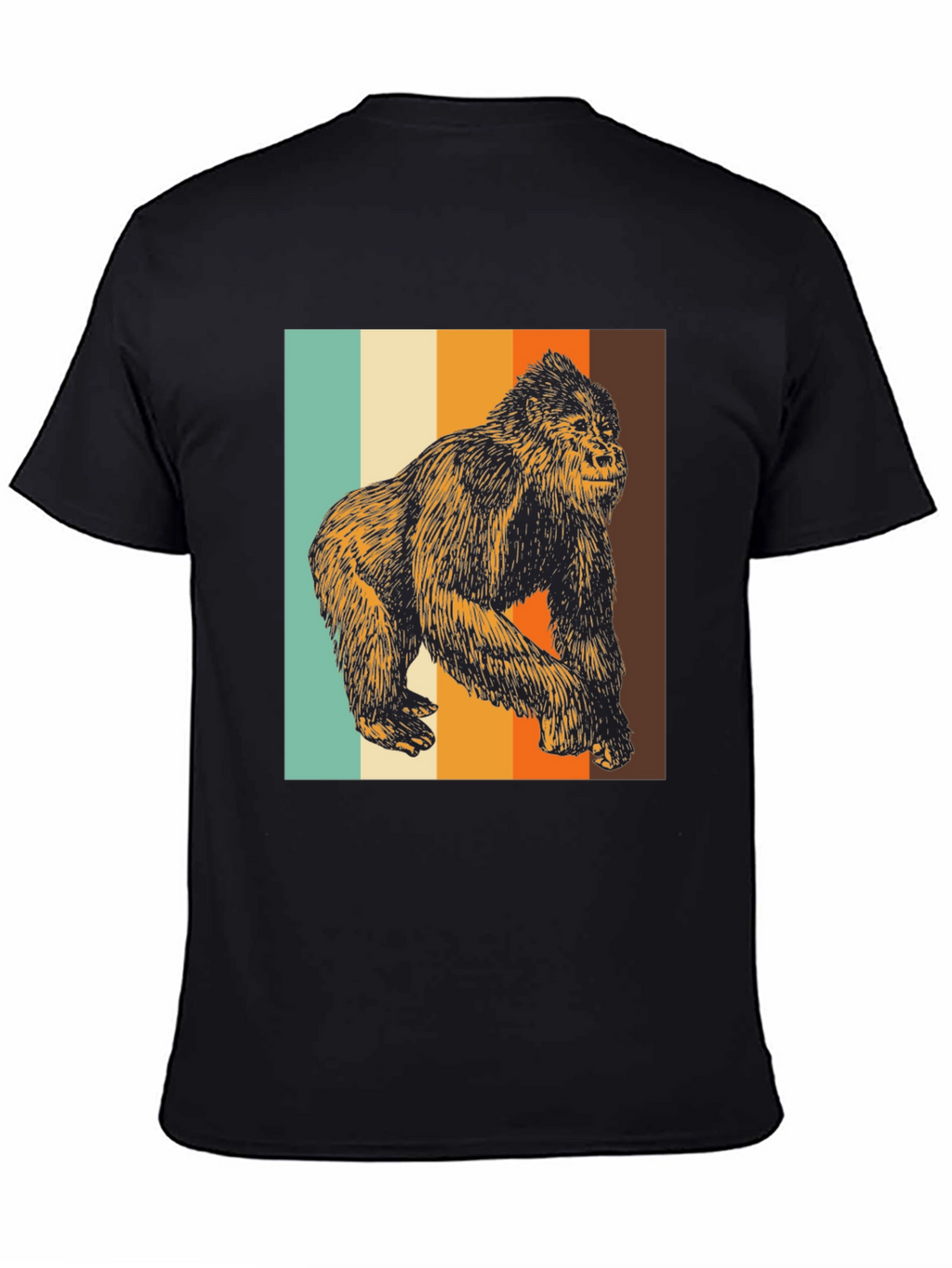 Retro Gorilla Graphic Tee - Cool Animal T-Shirt