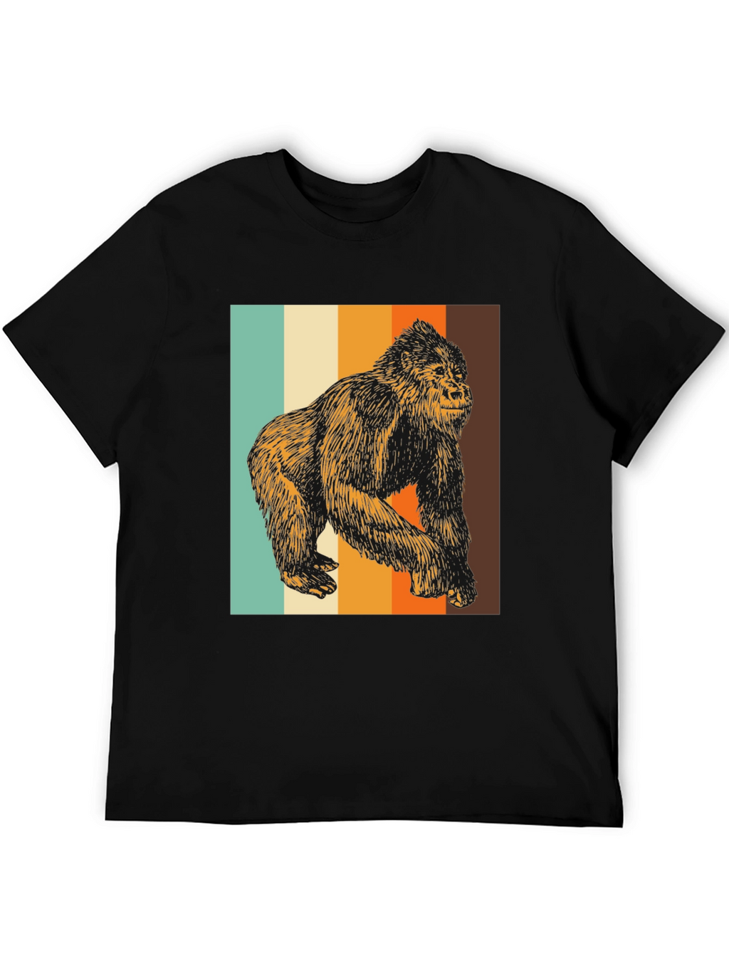 Retro Gorilla Graphic Tee - Cool Animal T-Shirt