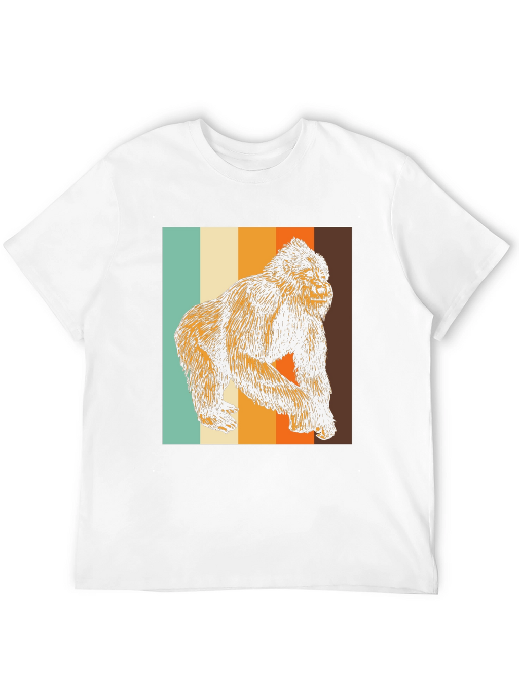 Retro Gorilla Graphic Tee - Cool Animal T-Shirt
