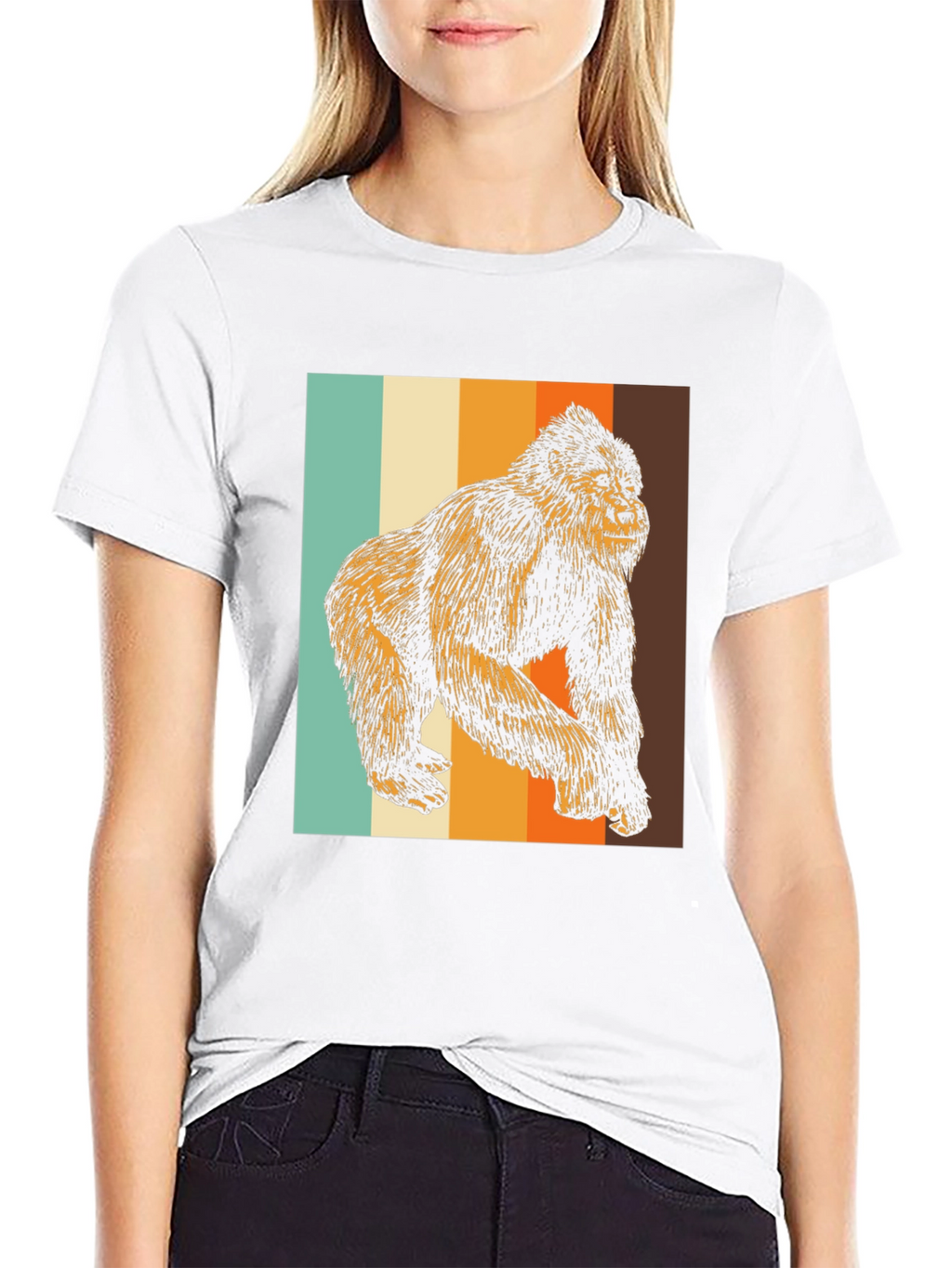 Retro Gorilla Graphic Tee - Cool Animal T-Shirt
