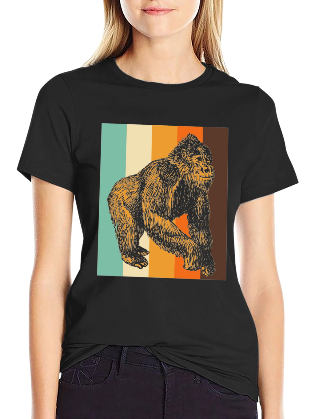 Retro Gorilla Graphic Tee - Cool Animal T-Shirt