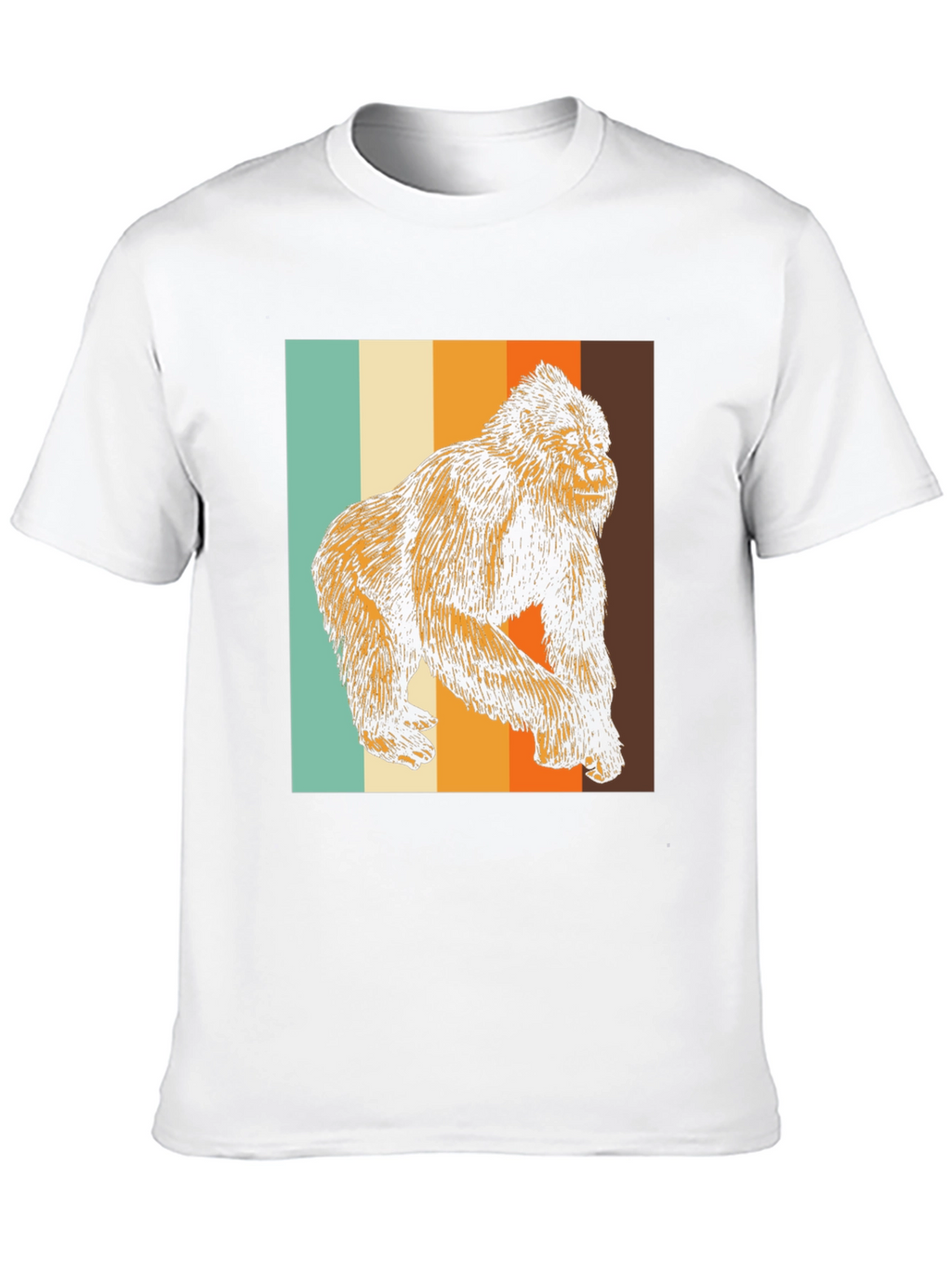 Retro Gorilla Graphic Tee - Cool Animal T-Shirt