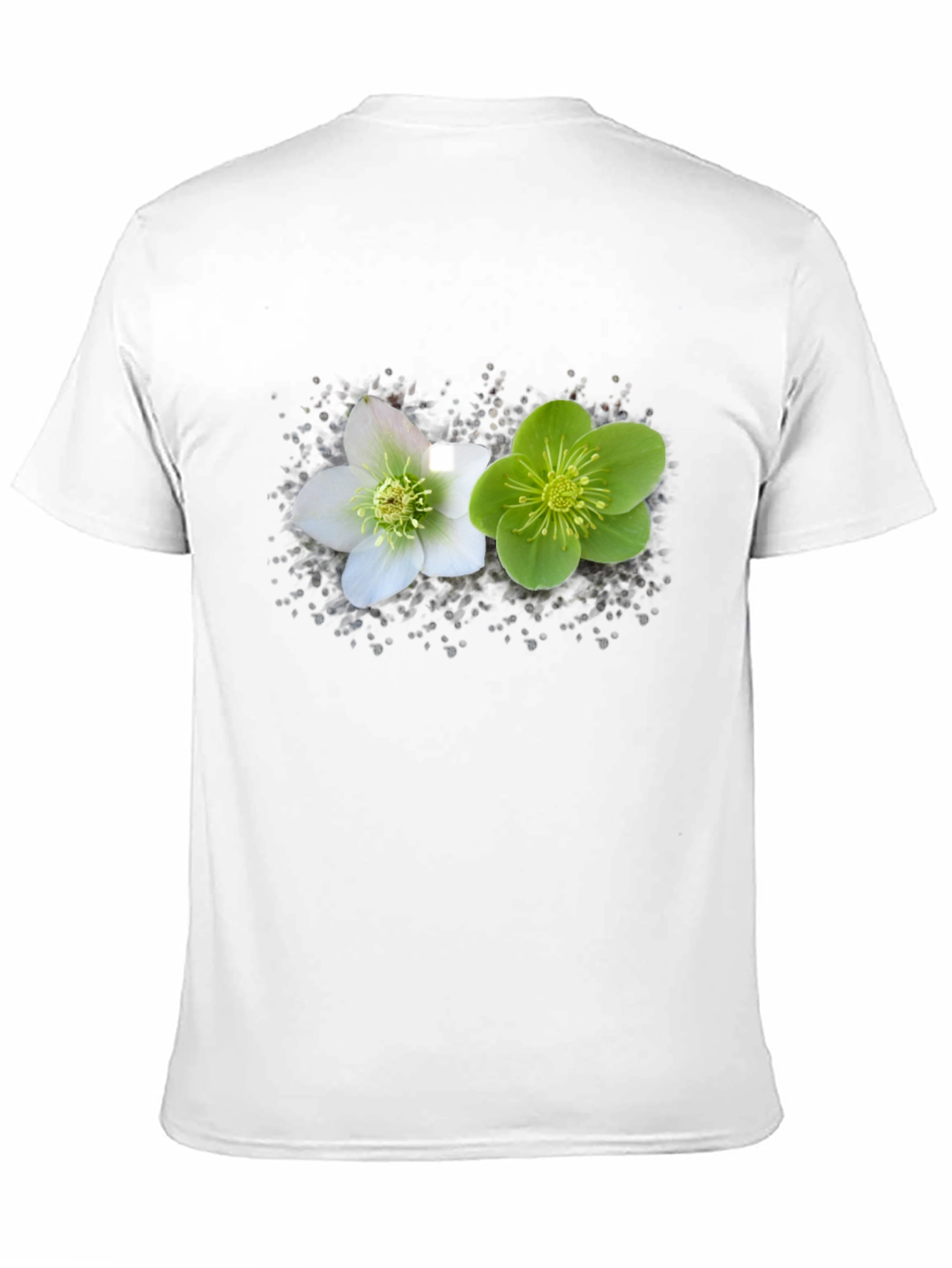Floral Graphic Black Tee