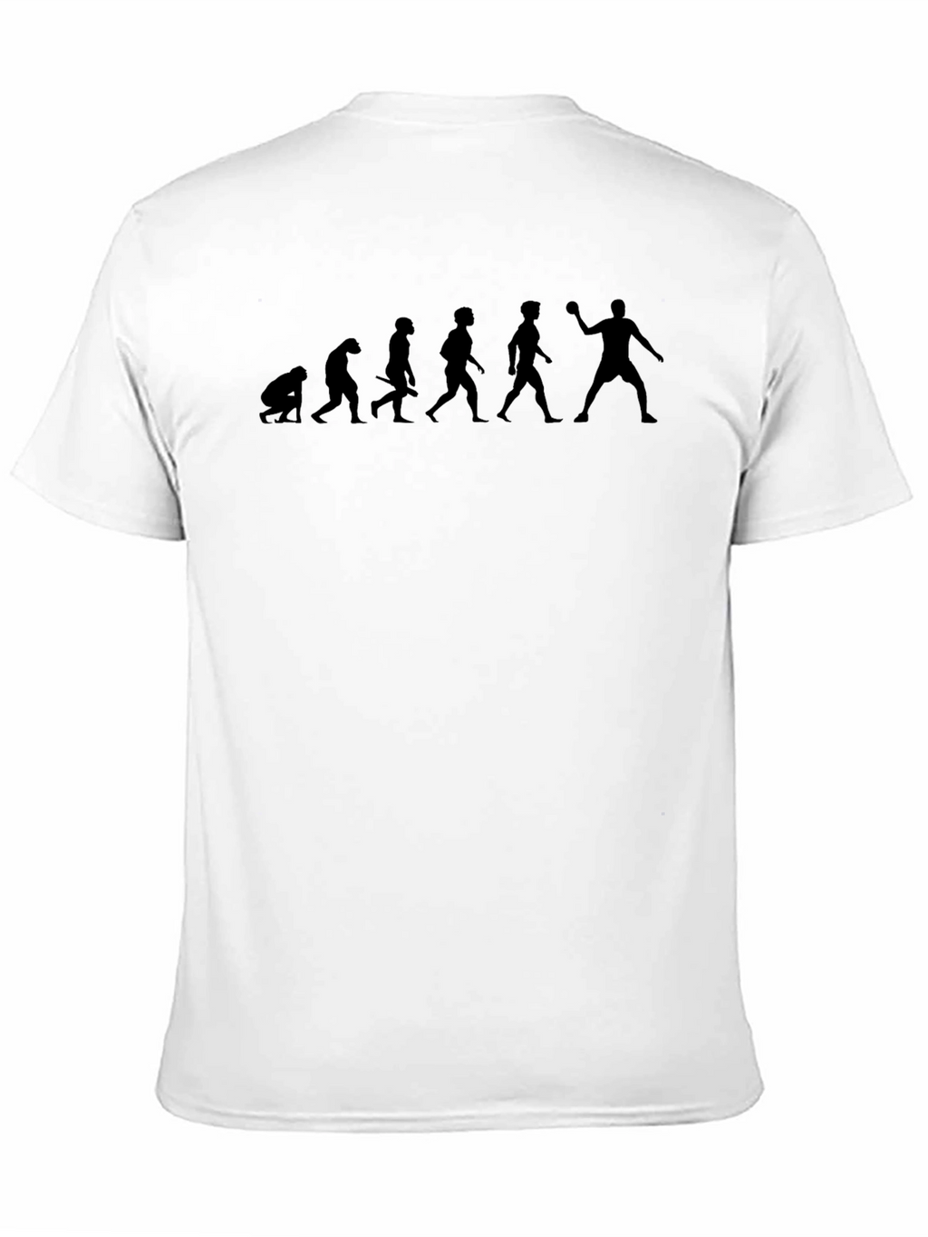 Evolution of Handball Black T-Shirt