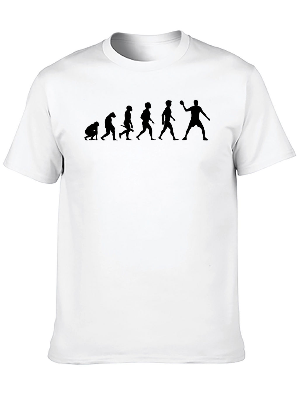 Evolution of Handball Black T-Shirt