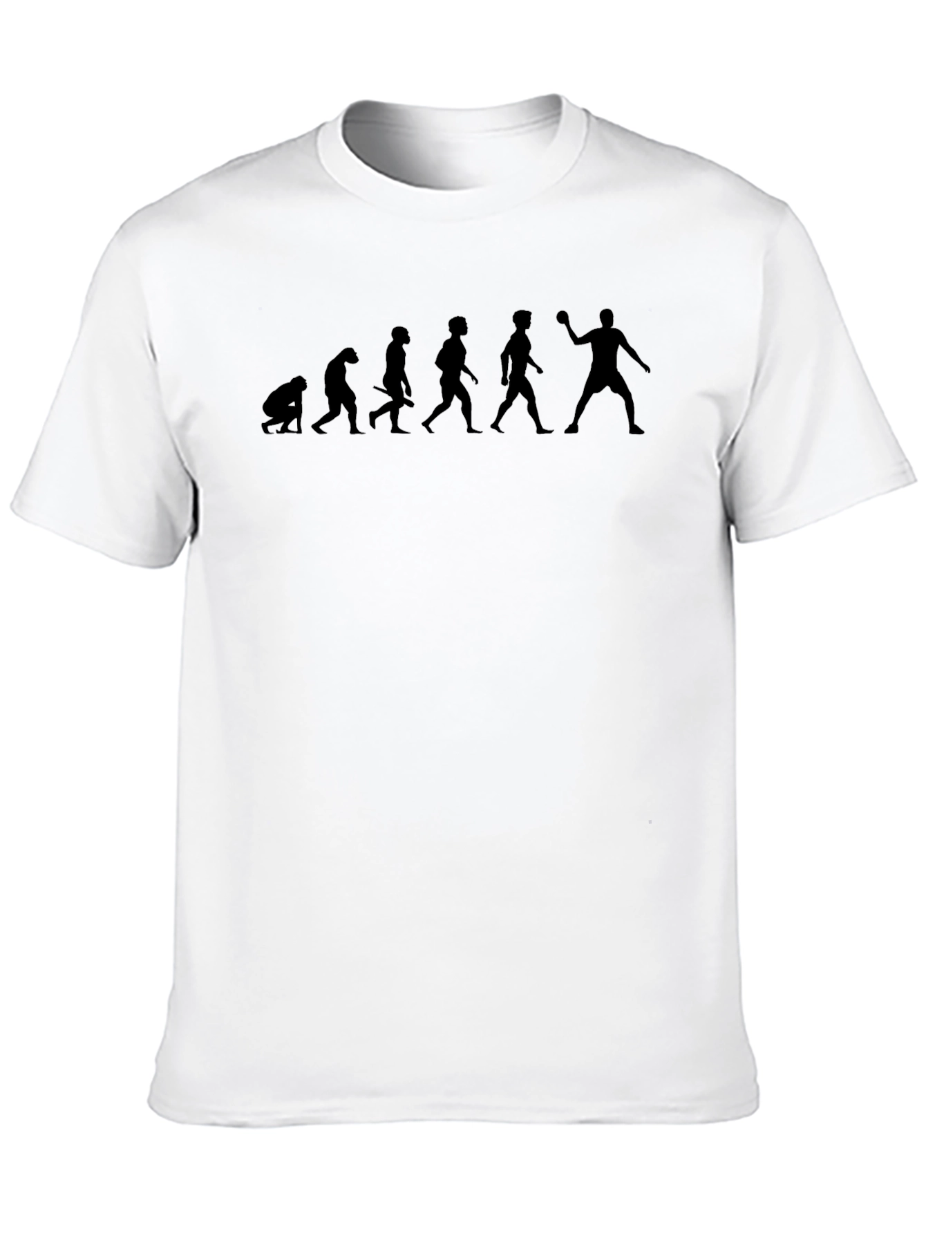 Evolution of Handball Black T-Shirt