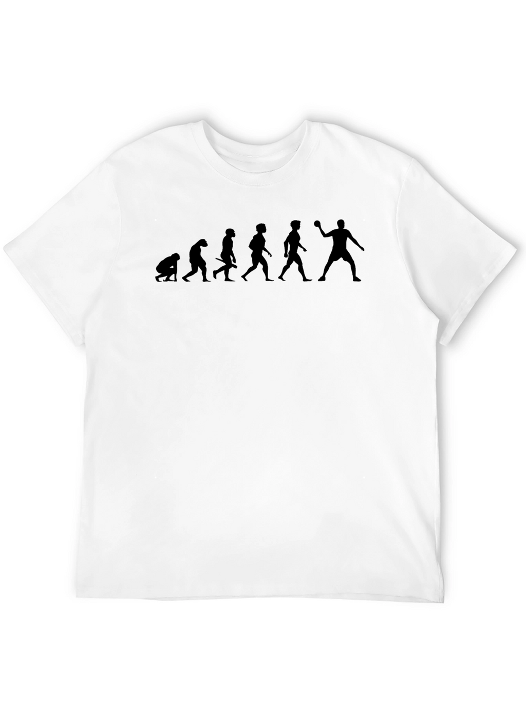 Evolution of Handball Black T-Shirt