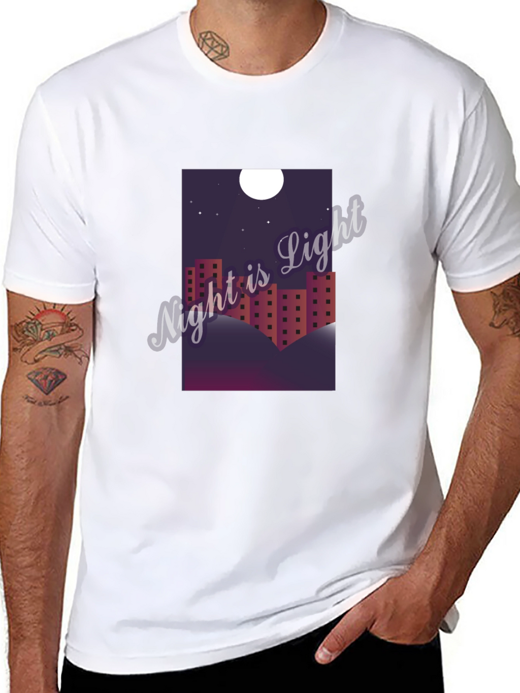 Night is Light Graphic T-Shirt