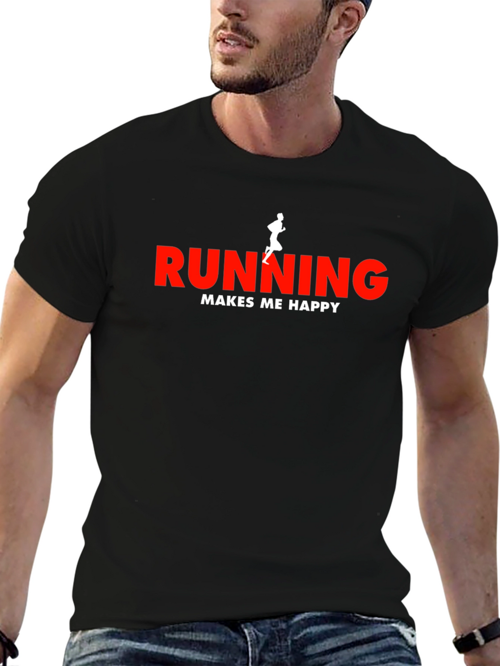 Running Makes Me Happy T-Shirt