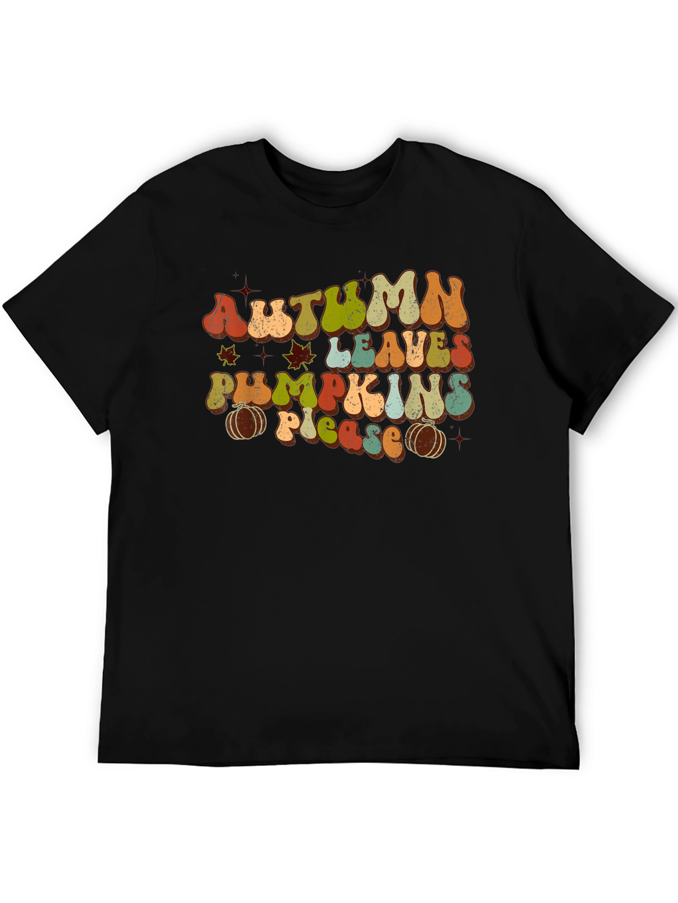 Autumn Leaves Pumpkins Please T-Shirt