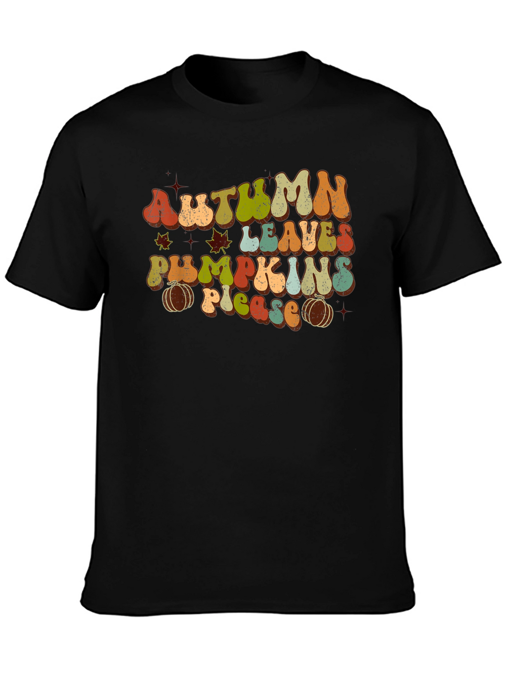 Autumn Leaves Pumpkins Please T-Shirt