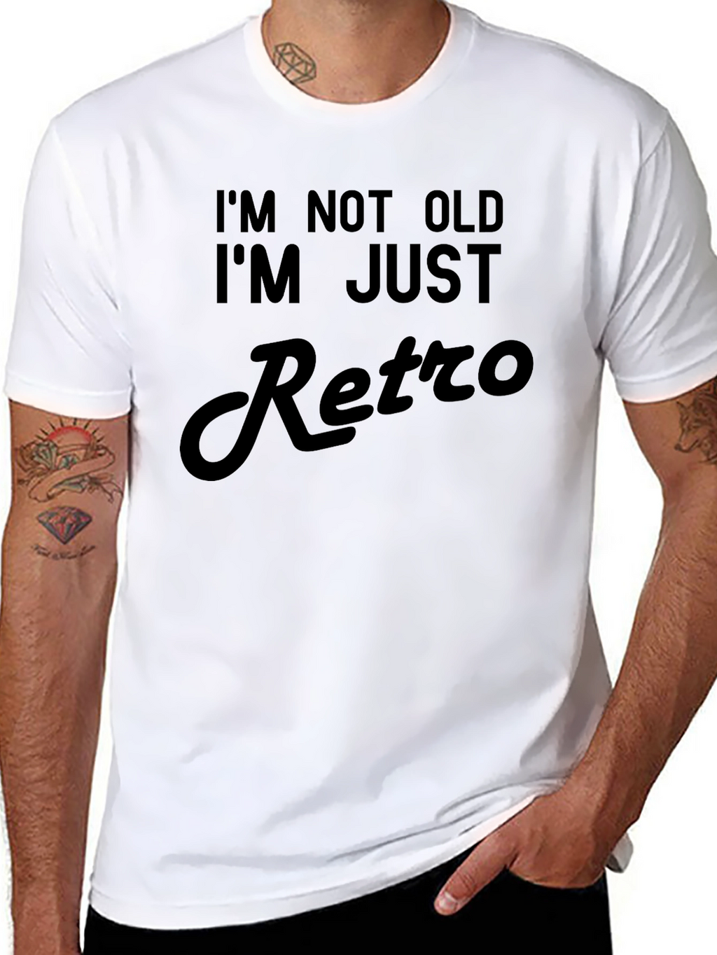 Im Not Old Im Retro Black T-Shirt