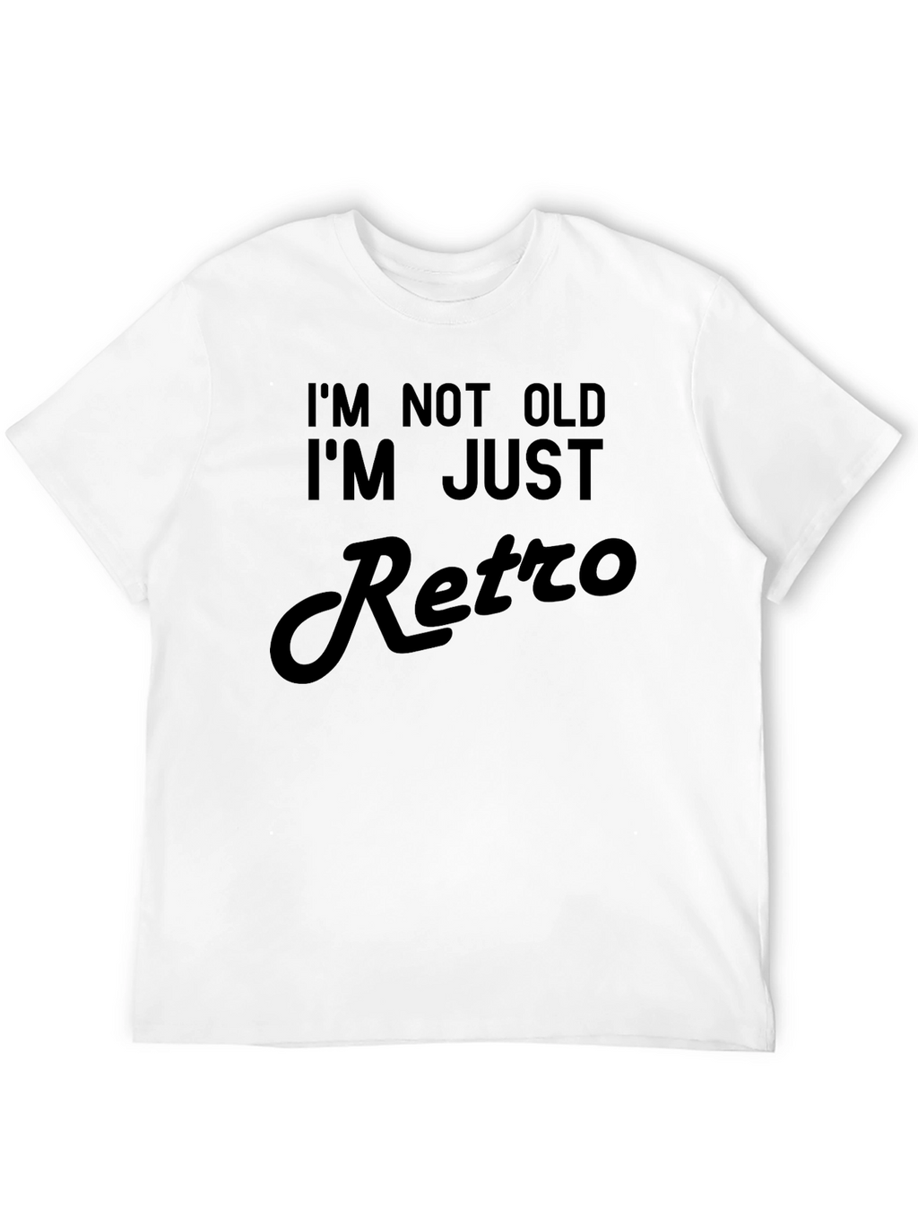 Im Not Old Im Retro Black T-Shirt
