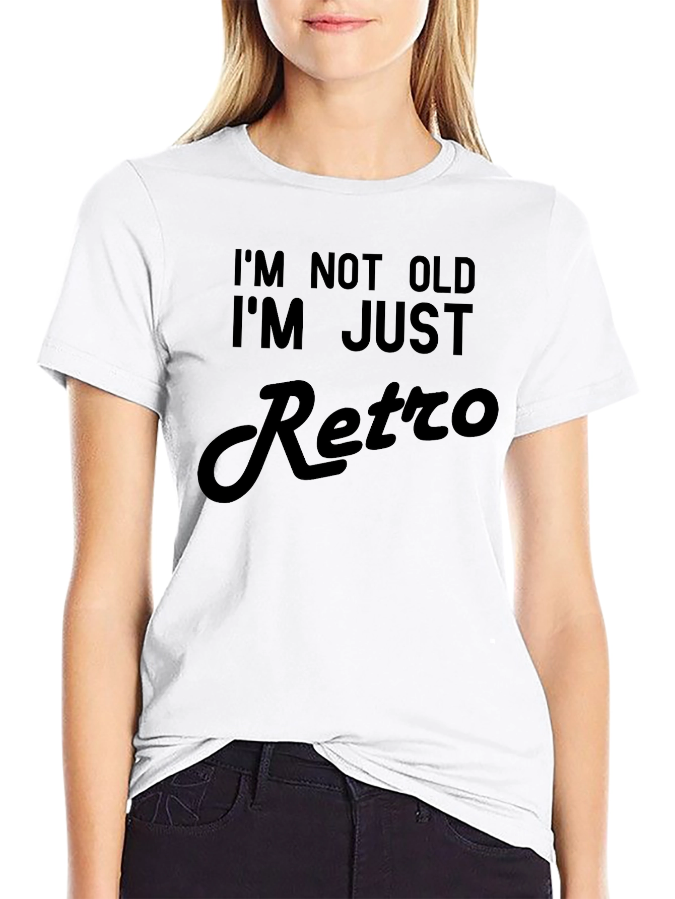Im Not Old Im Retro Black T-Shirt