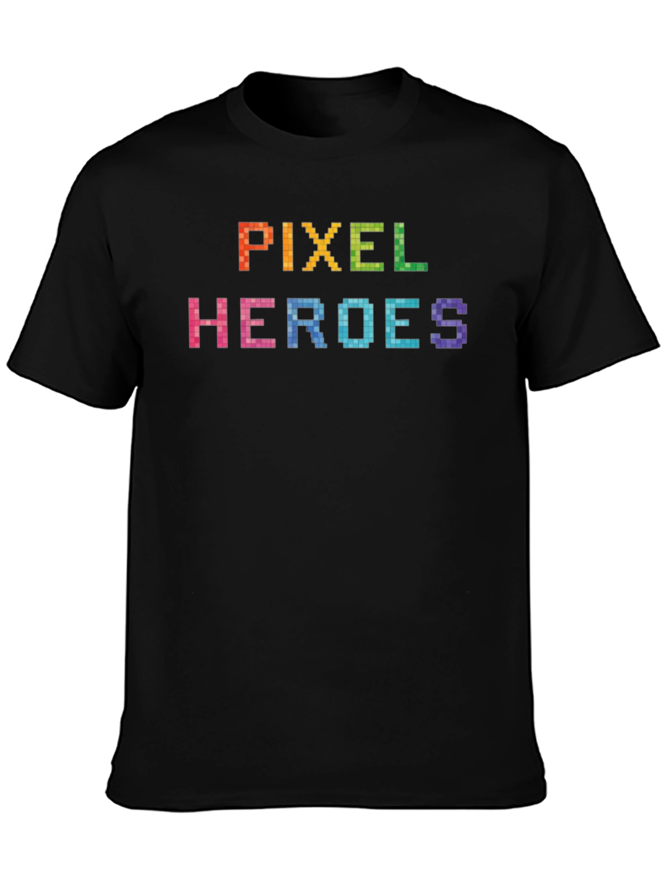 Pixel Heroes Graphic T-Shirt - Black