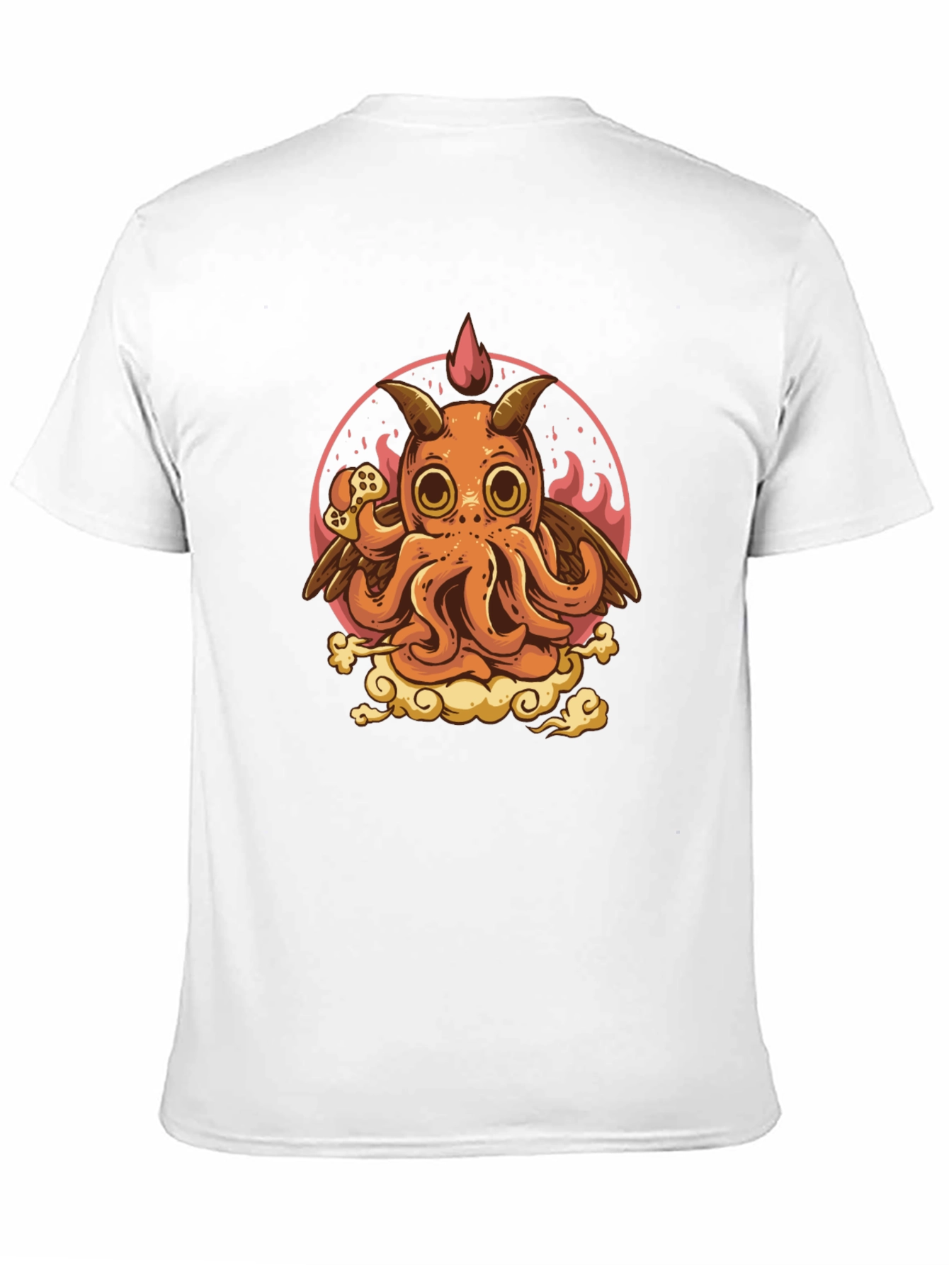 Gamer Demon Octopus T-Shirt - Unique Graphic Tee