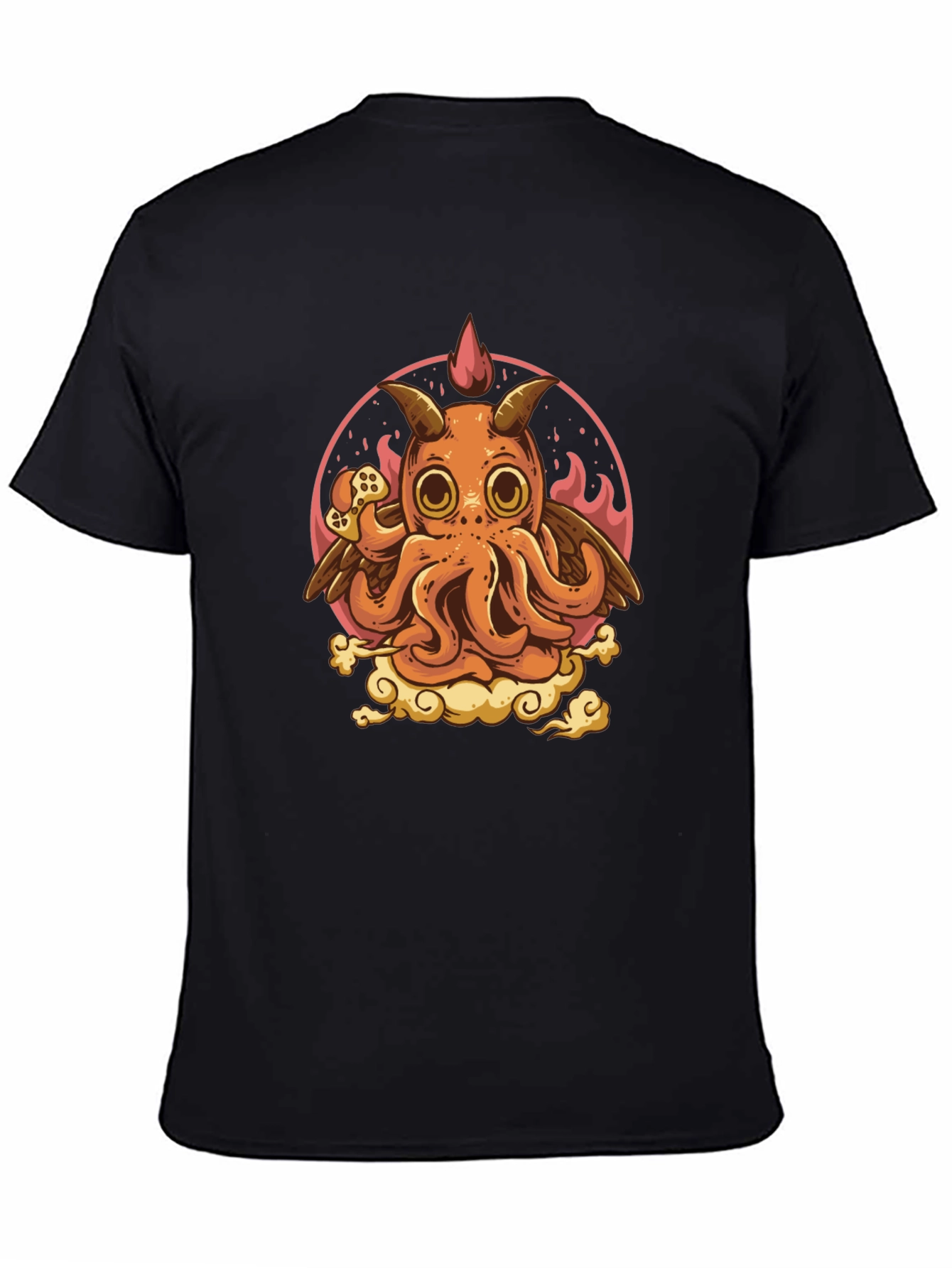 Gamer Demon Octopus T-Shirt - Unique Graphic Tee