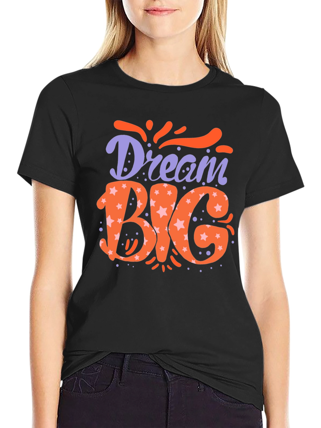 Dream Big Graphic Tee - Trendy Mens Black T-Shirt