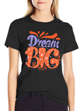 Dream Big Graphic Tee - Trendy Mens Black T-Shirt