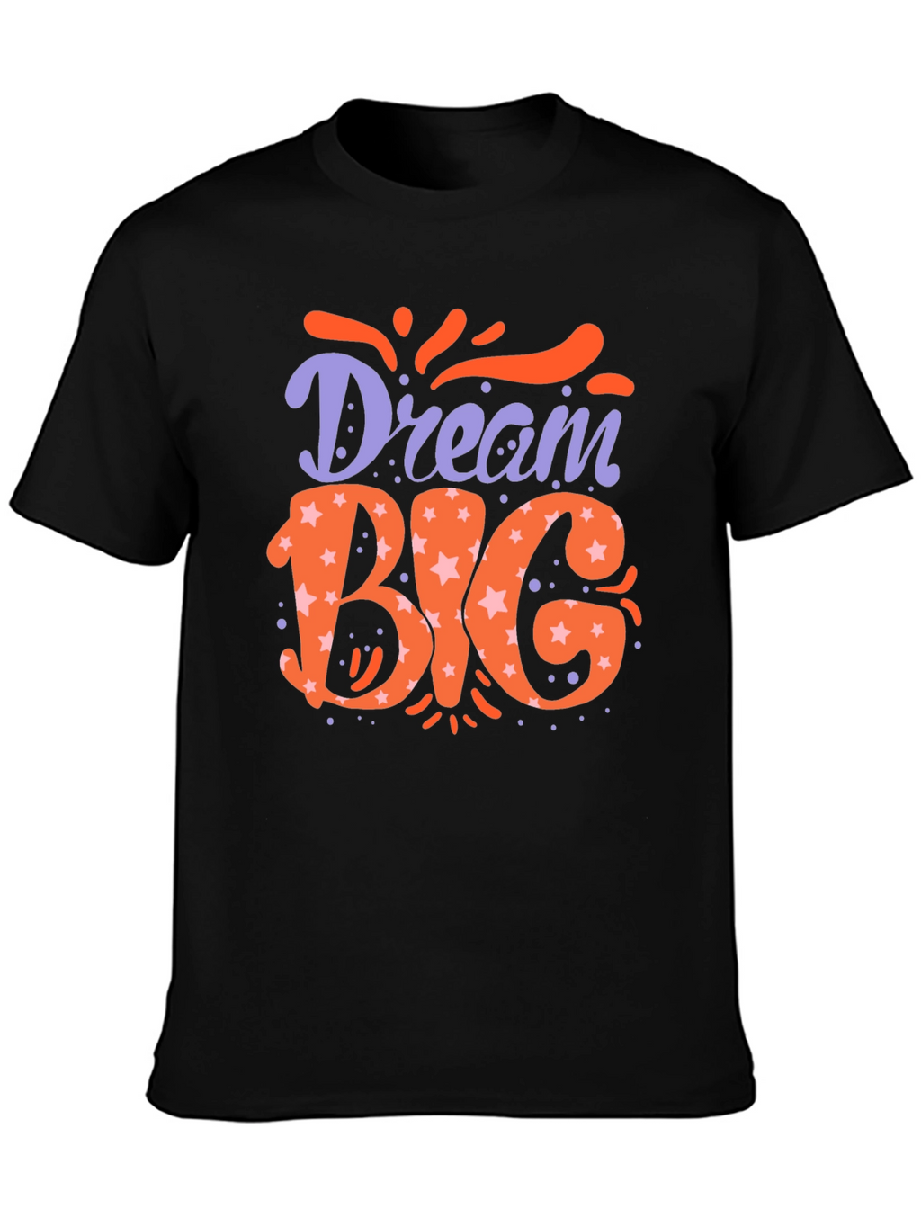 Dream Big Graphic Tee - Trendy Mens Black T-Shirt