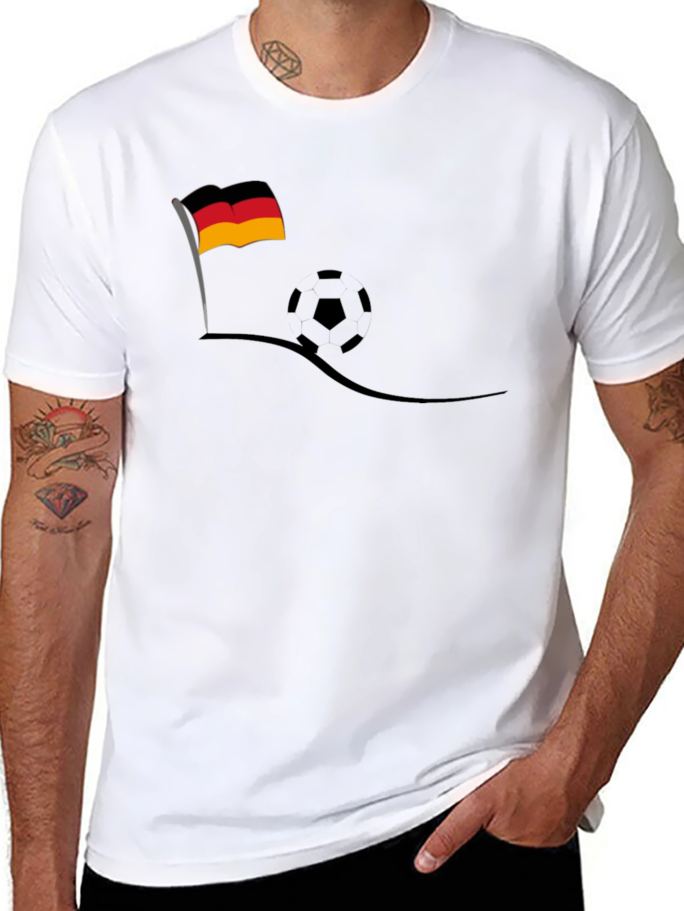 Germany Soccer Fan T-Shirt - Black