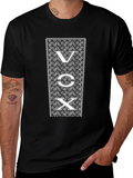 VOX Graphic Print Black T-Shirt