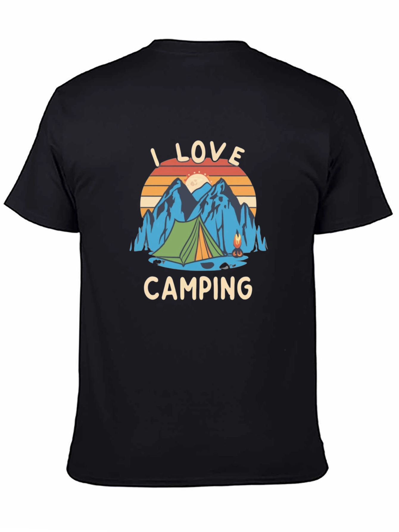 I Love Camping Graphic Tee - Outdoor Adventure Shirt