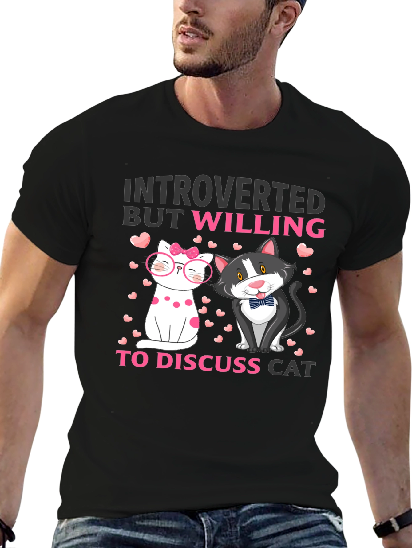 Introverted Cat Lover T-Shirt