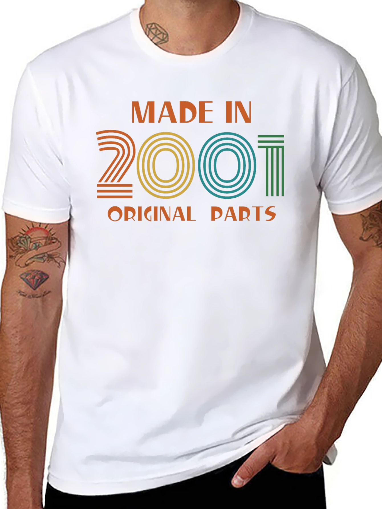 Made in 2001 Original Parts Graphic T-Shirt