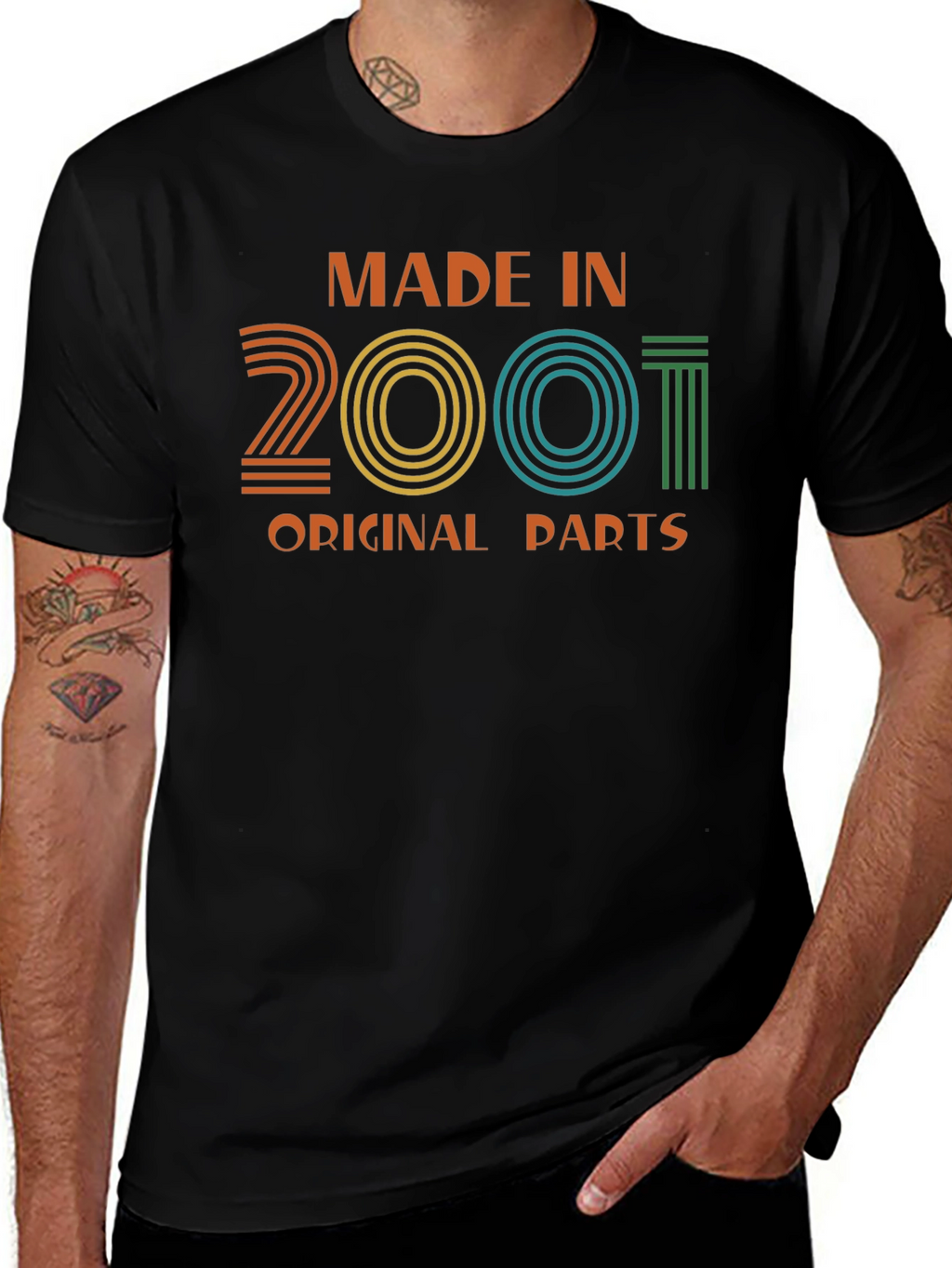 Made in 2001 Original Parts Graphic T-Shirt