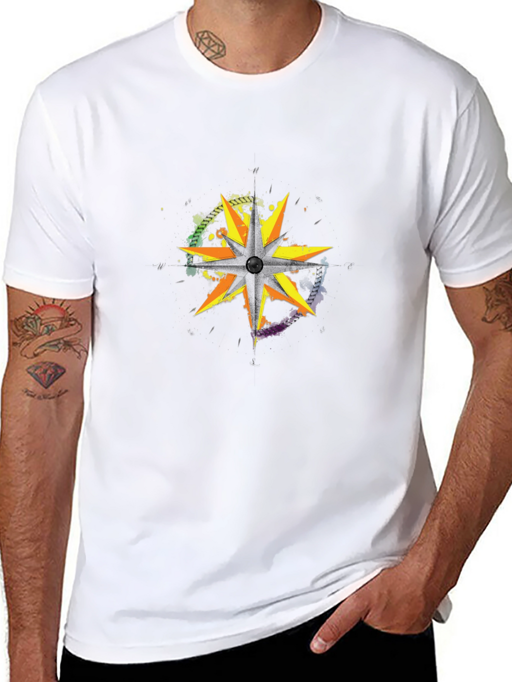 Starburst Graphic Black T-Shirt