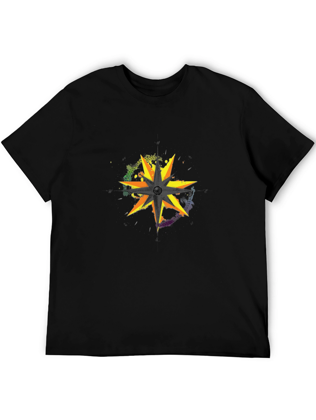 Starburst Graphic Black T-Shirt