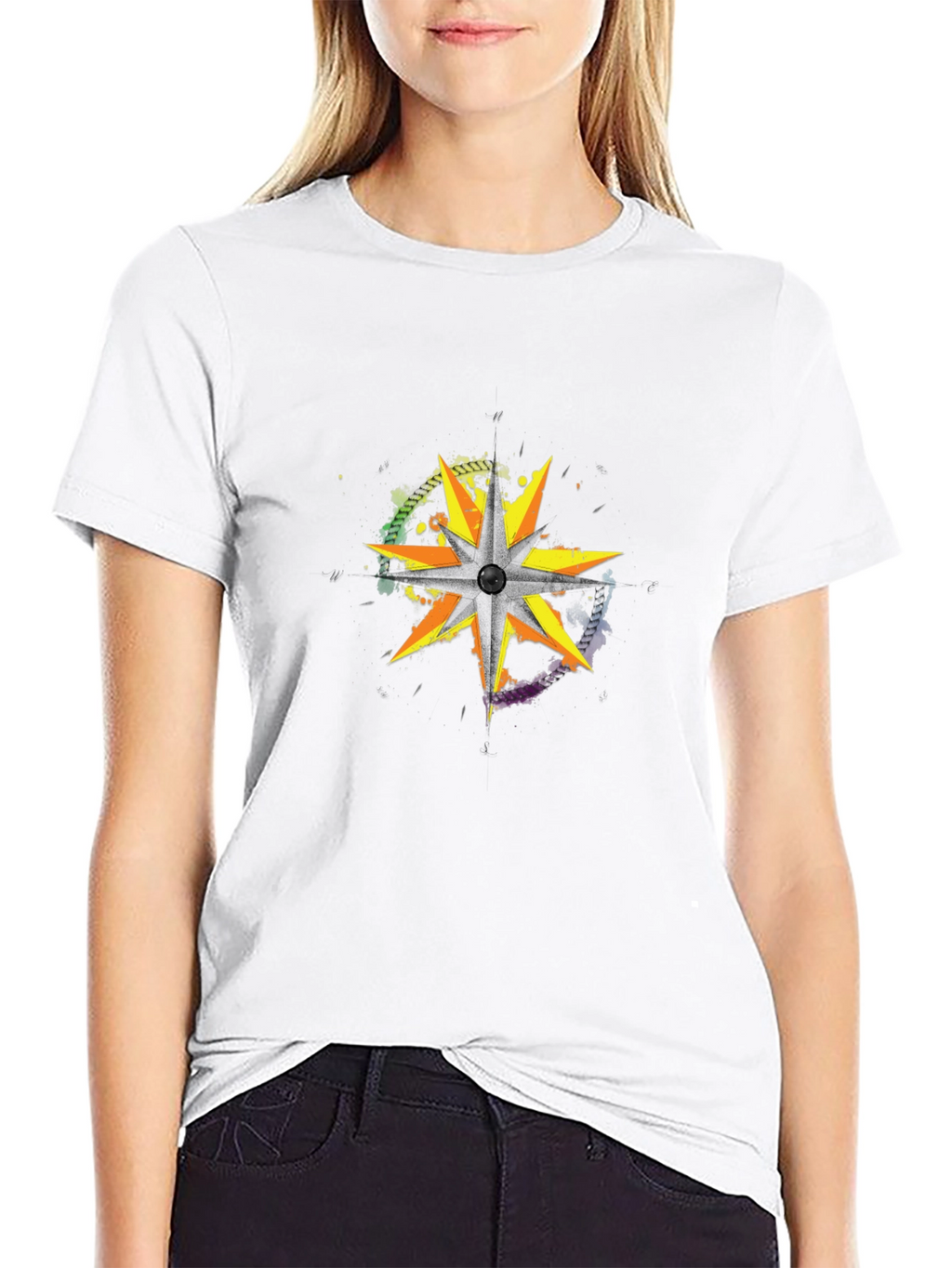 Starburst Graphic Black T-Shirt