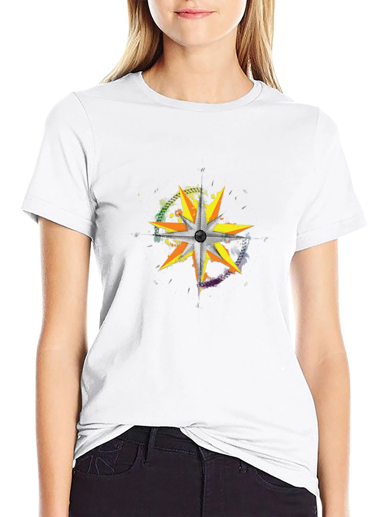 Starburst Graphic Black T-Shirt
