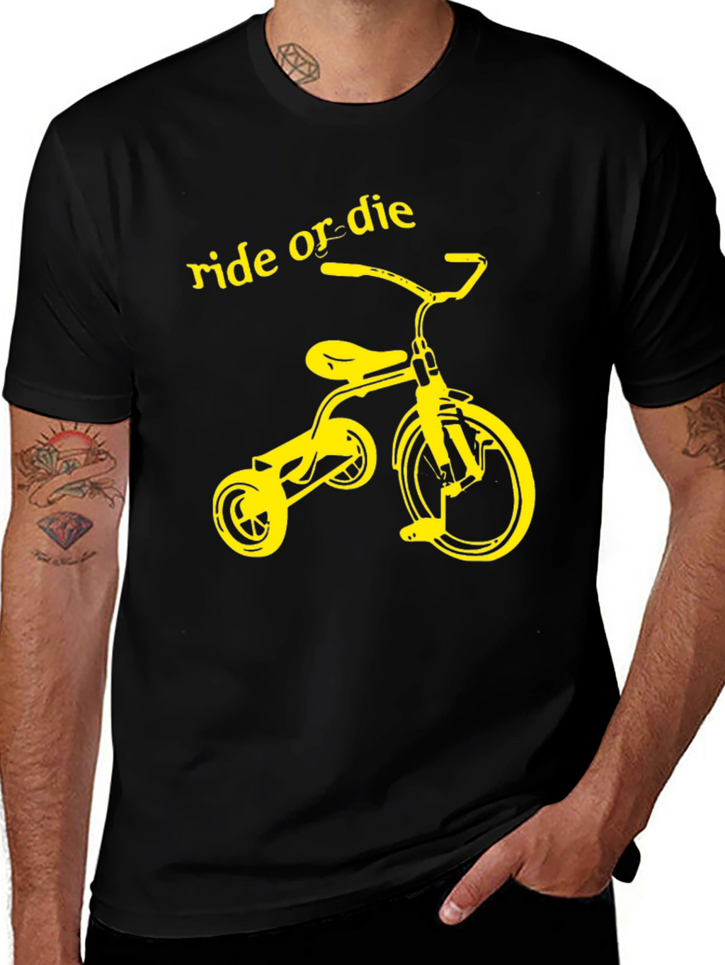 Ride or Die Tricycle T-Shirt - Black