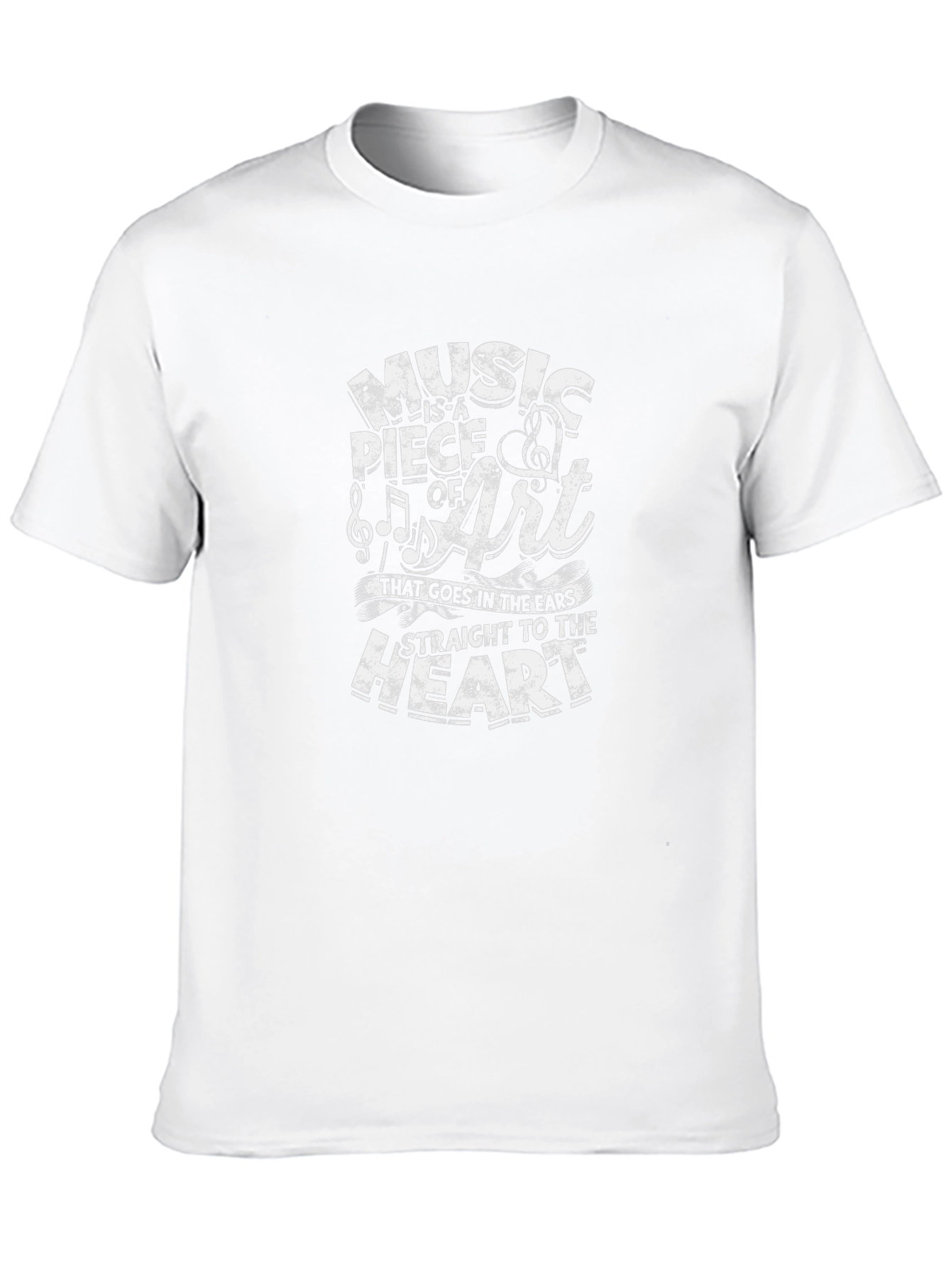Music is a Piece of Art Black Graphic T-Shirt