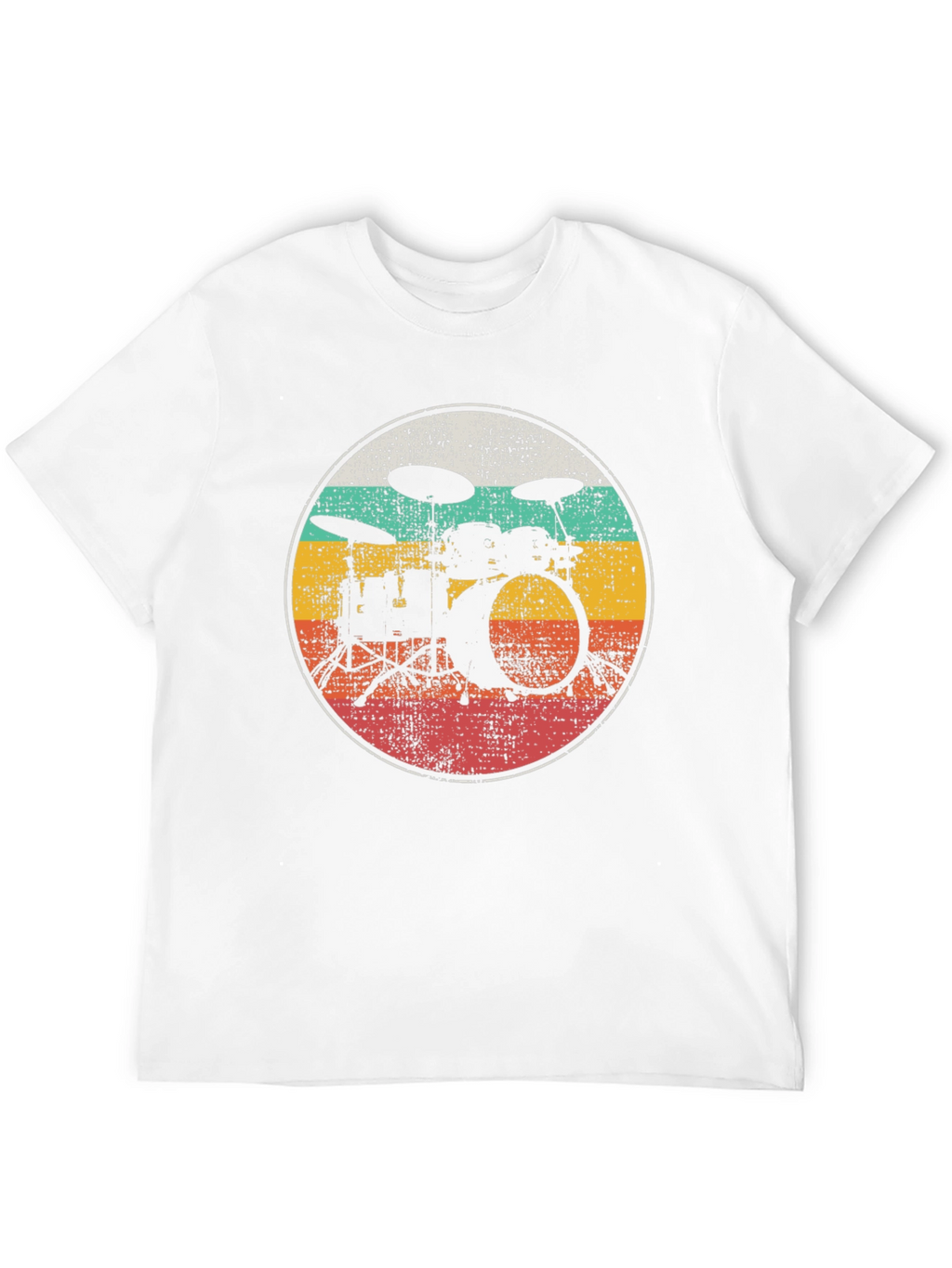 Retro Drum Set Graphic Tee