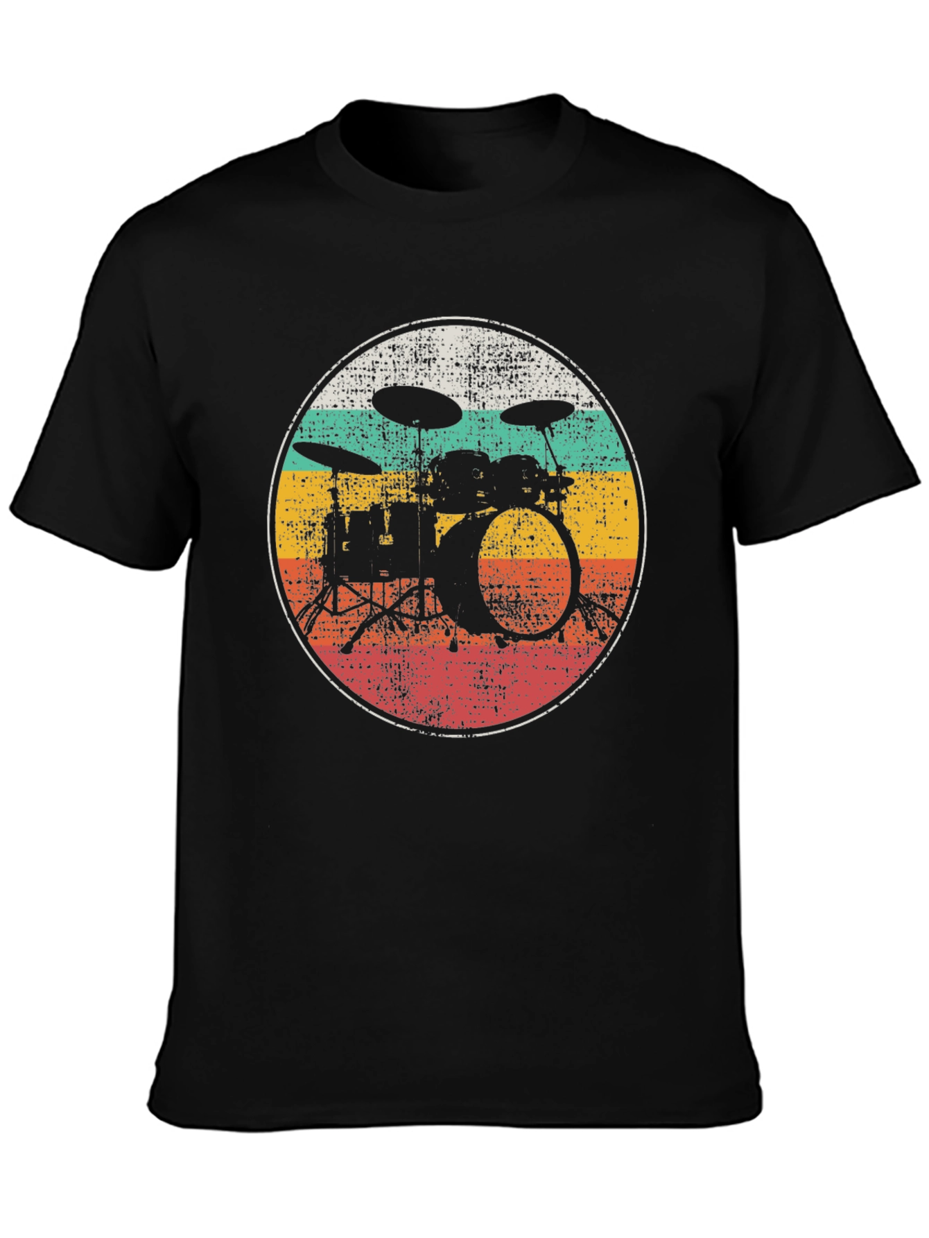 Retro Drum Set Graphic Tee