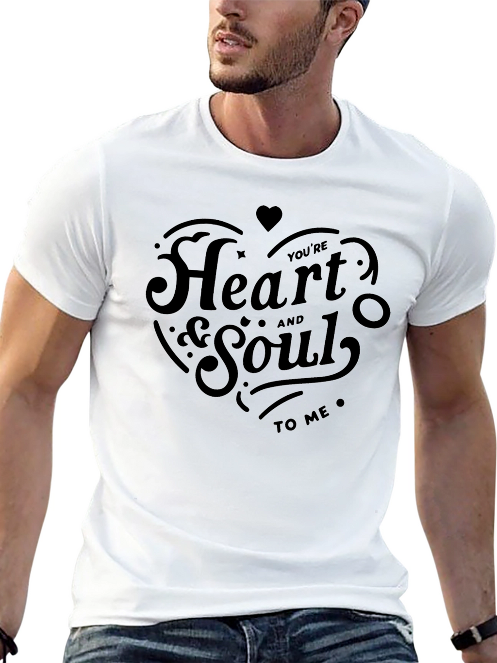 Heart and Soul Graphic Tee - Black