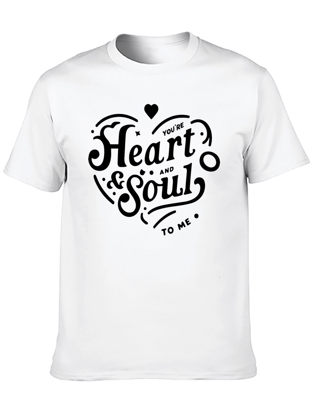 Heart and Soul Graphic Tee - Black